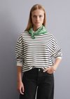 Marc O'Polo Gestreept oversized sweatshirt, Dames, blauw, M, 100% Katoen
