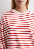 Oversize striped sweatshirt made from pure organic cotton