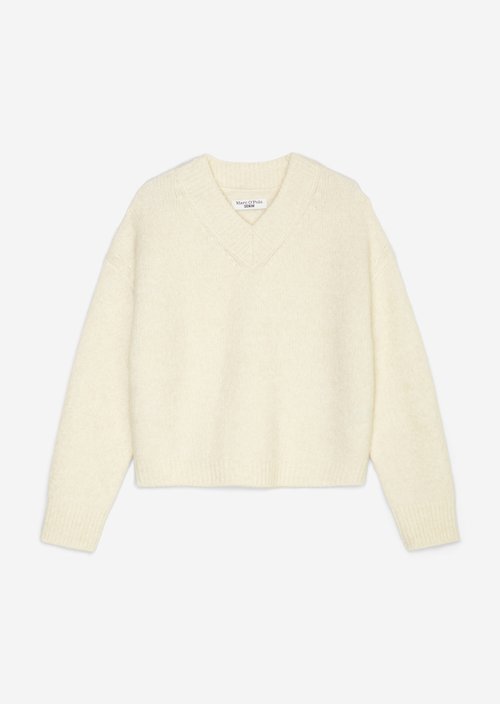 V-neck sweater loose — Chalky Sand