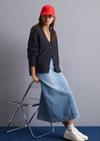 Marc O'Polo V-Neck-Cardigan regular, Damen, blau, Gr. s, 36% Schurwolle, 31% Polyamid, 15% Polyester, 15% Mohair, 3% Elasthan