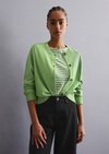 Marc O'Polo Cardigan relaxed, Damen, grün, Gr. s, 58% Baumwolle, 25% Polyamid, 17% Polyester