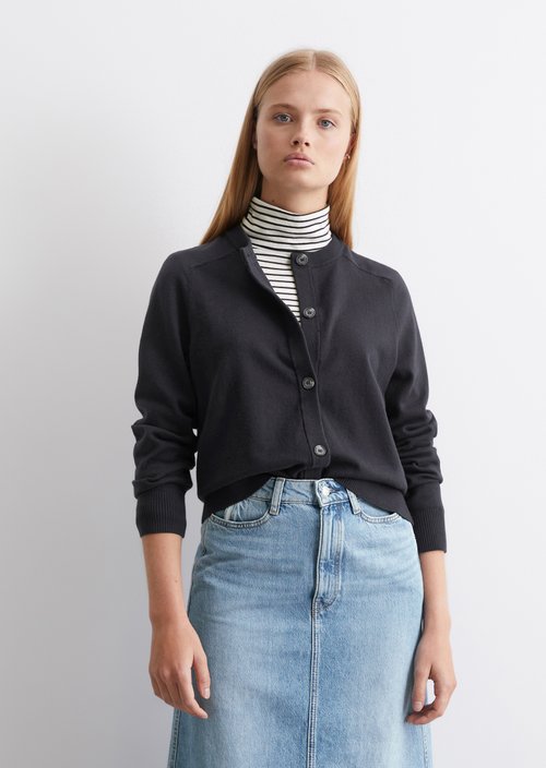 Relaxed cardigan — Blue Depths