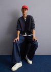 Marc O'Polo Struktur-Cardigan regular, Damen, blau, Gr. s, 36% Schurwolle, 31% Polyamid, 15% Polyester, 15% Mohair, 3% Elasthan