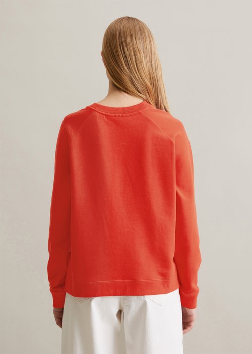 DfC Sweatshirt relaxed — Vermillion Red