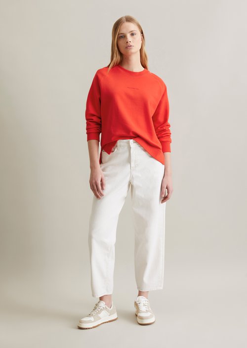 DfC Sweatshirt relaxed — Vermillion Red