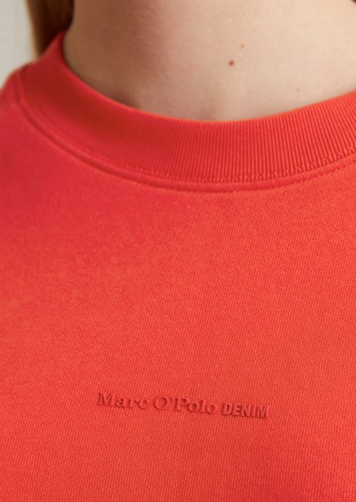 DfC Sweatshirt relaxed — Vermillion Red