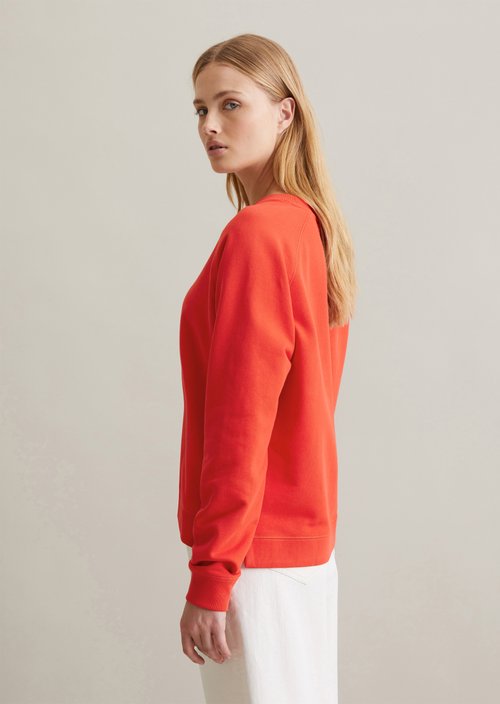 DfC Sweatshirt relaxed — Vermillion Red
