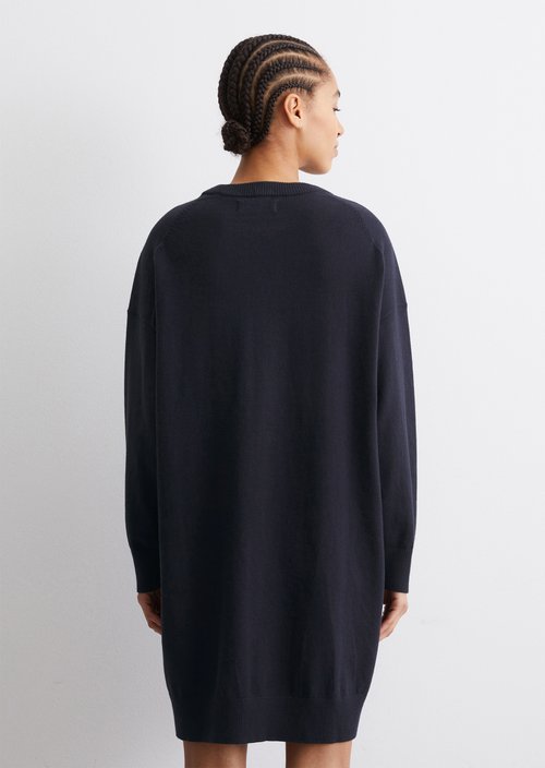 Relaxed knit dress — Blue Depths