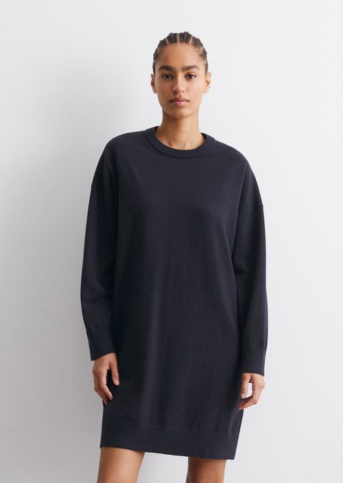 Relaxed knit dress — Blue Depths