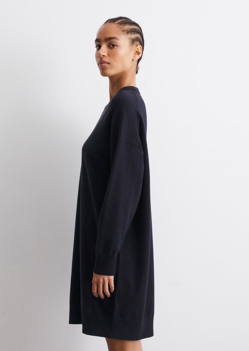 Relaxed knit dress — Blue Depths