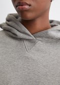 Hoodie relaxed with wide ribbed waistband - gray | Sweaters