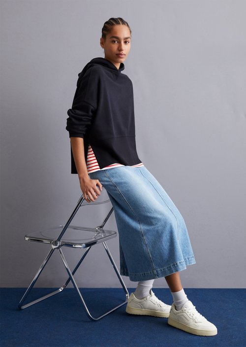 Hoodie relaxed — Blue Depths