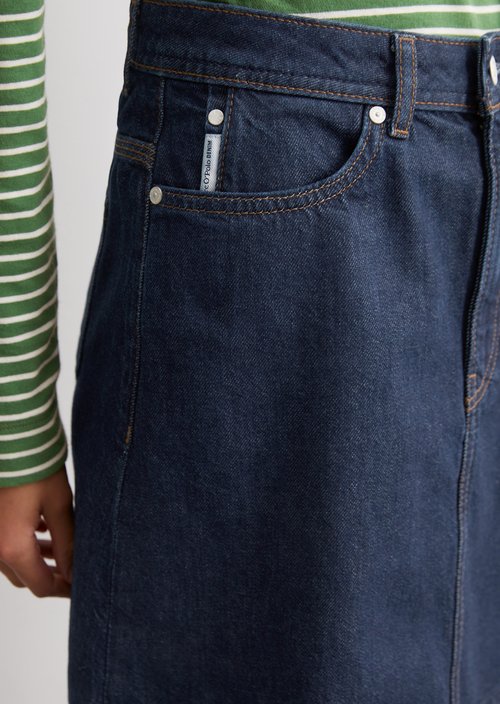 Regular mini denim skirt — Dark Blue