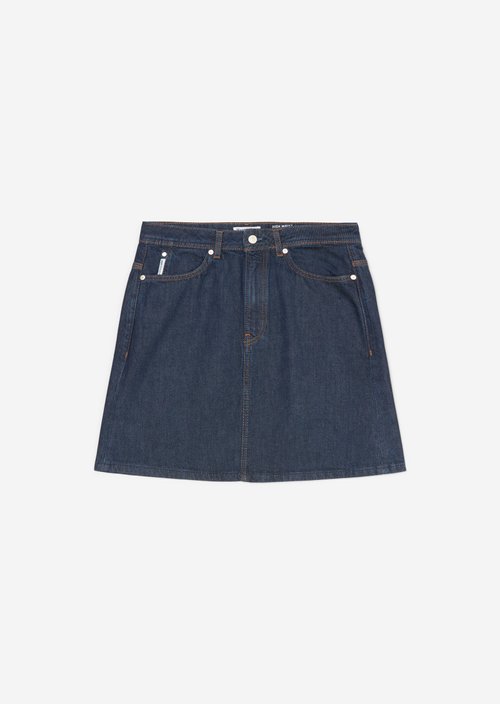 Regular mini denim skirt — Dark Blue