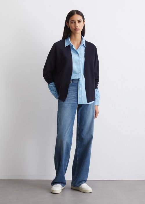 DfC Cardigan relaxed — Blue Depths