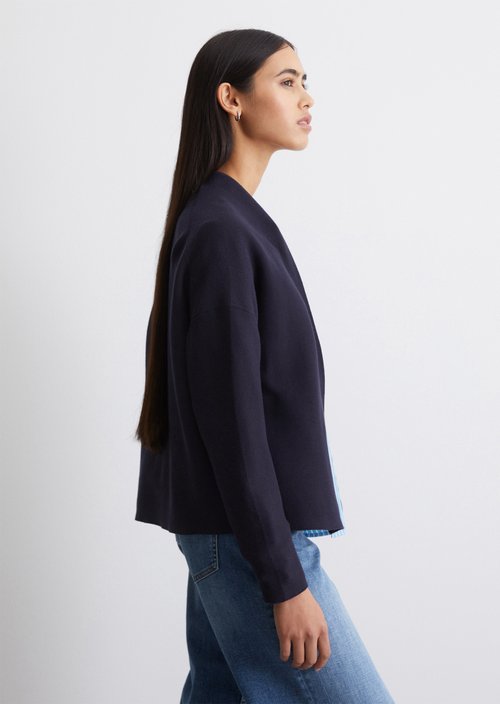 DfC Cardigan relaxed — Blue Depths