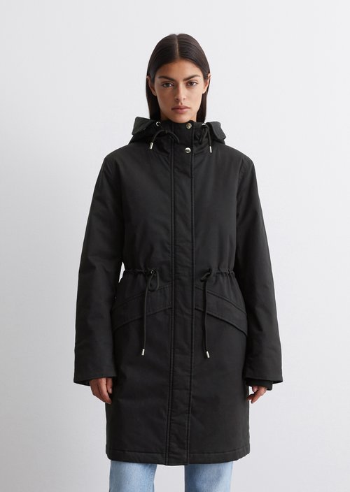 Outdoor parka regular — Black