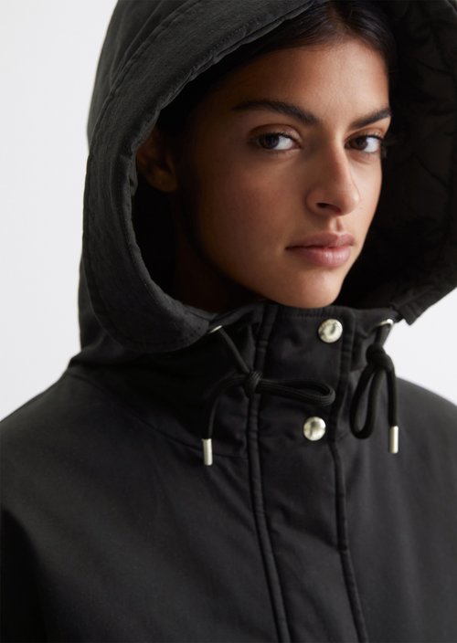 Outdoor parka regular — Black