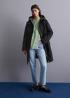 Marc O'Polo Outdoor-Parka regular, Damen, schwarz, Gr. m, 98% Baumwolle, 2% Elasthan