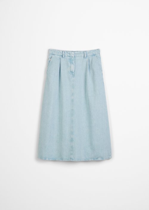 A-shape denim skirt — Light Blue