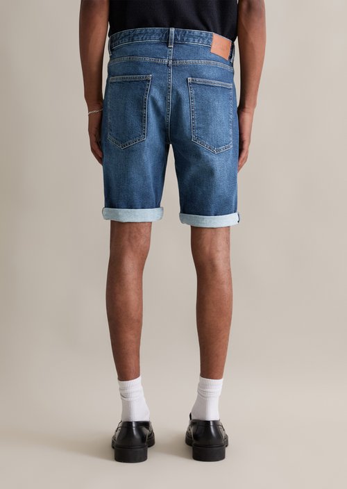 Jeans shorts model Mats tapered — Medium Blue