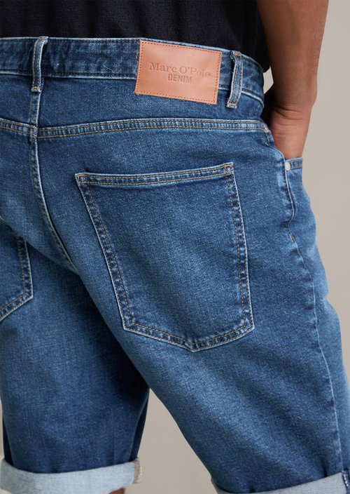 Jeans shorts model Mats tapered — Medium Blue