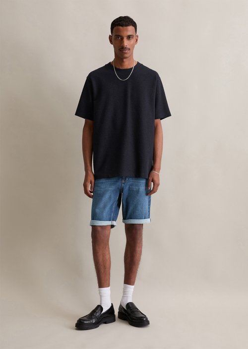 Jeans shorts model Mats tapered — Medium Blue