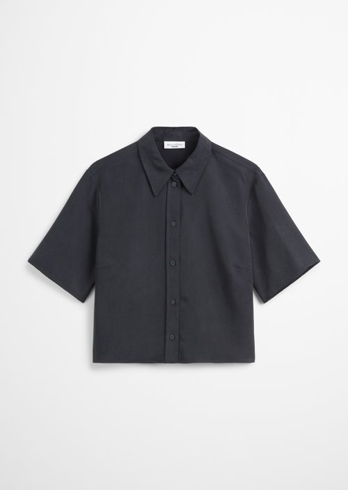Crop blouse relaxed — Blue Depths