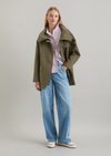 Marc O'Polo Workwear-Parka oversized, Damen, braun, Gr. xl, 62% Baumwolle, 38% Polyamid