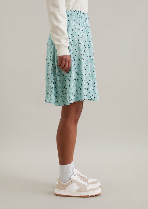 Flared mini skirt — Light Blue