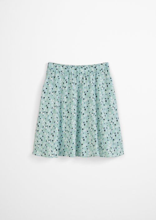 Flared mini skirt — Light Blue