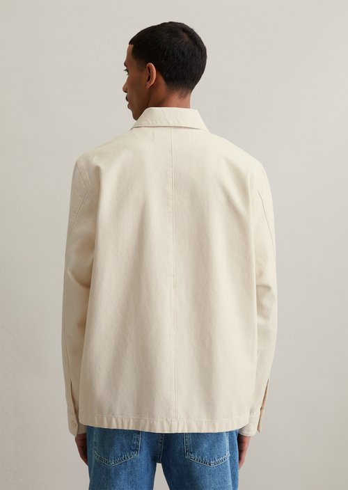 Worker jacket relaxed — Natural Ecru