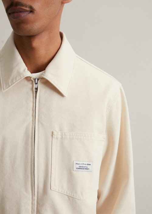Worker jacket relaxed — Natural Ecru
