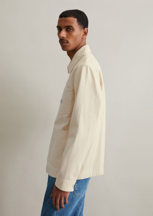 Worker jacket relaxed — Natural Ecru