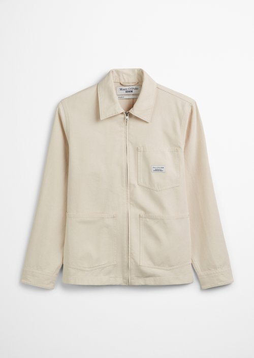 Worker jacket relaxed — Natural Ecru