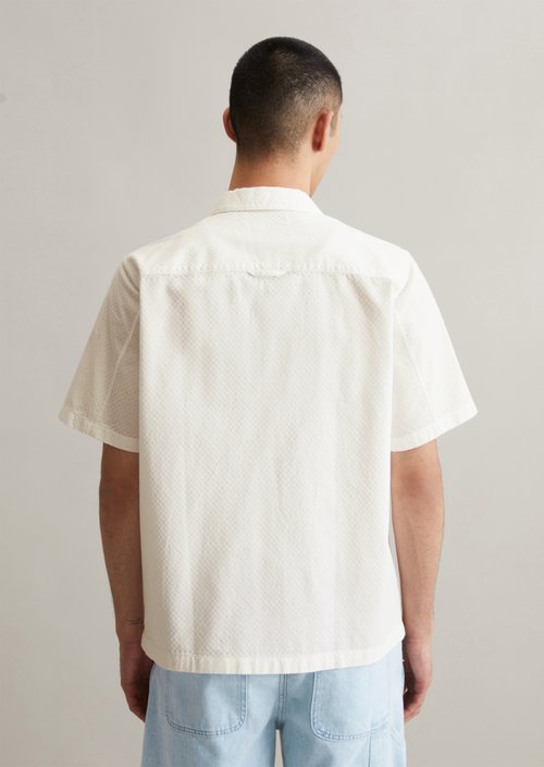 Regular short-sleeved shirt — Silky White