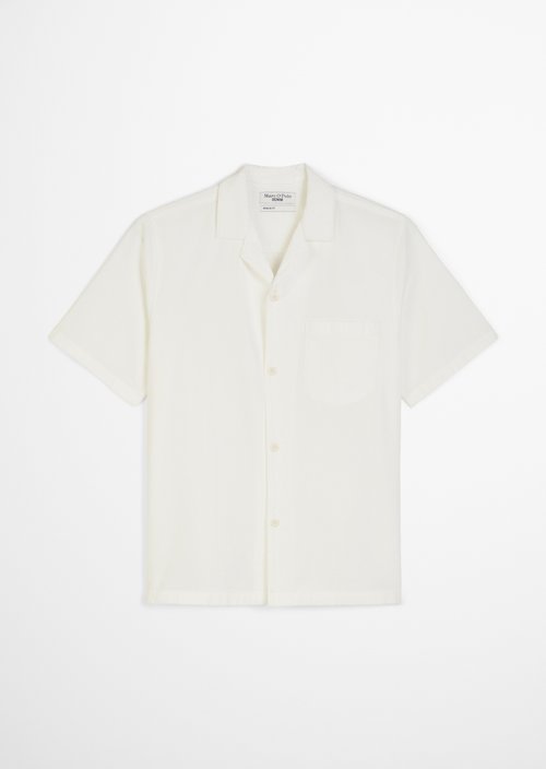 Regular short-sleeved shirt — Silky White