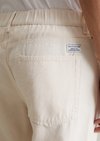 Tapered trousers with elastic waistband - white | Trousers