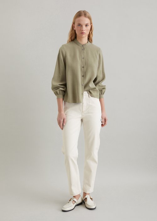 Blouse regular A-Shape — Dusky Green