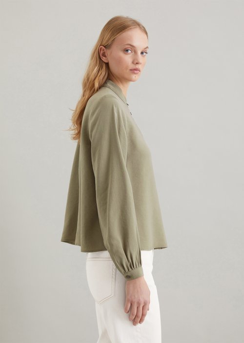 Blouse regular A-Shape — Dusky Green