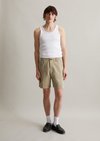 Marc O'Polo Korte broek regular, Heren, groen, L, 65% Katoen, 35% Linnen