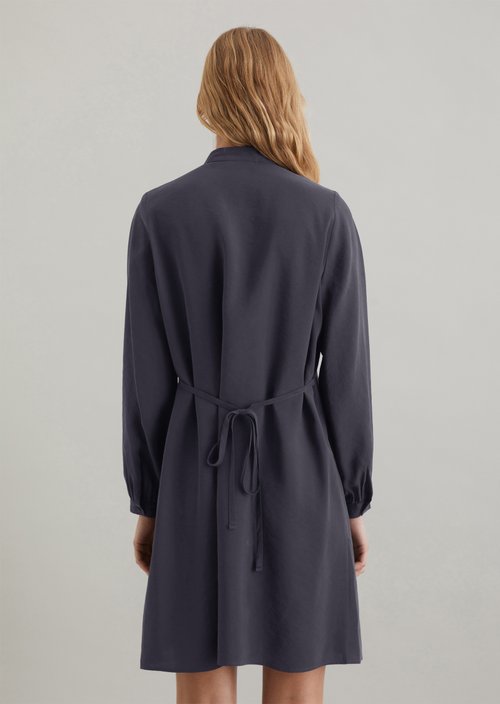 A-shape shirt dress — Blue Depths