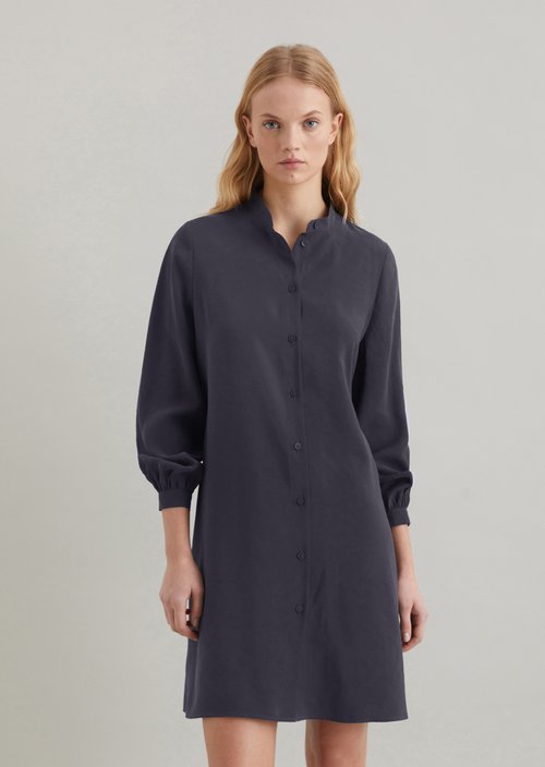A-shape shirt dress — Blue Depths