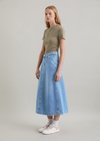 Marc O'Polo T-shirt slim, Dames, groen, S, 50% Katoen, 47% Modal, 3% Elasthaan