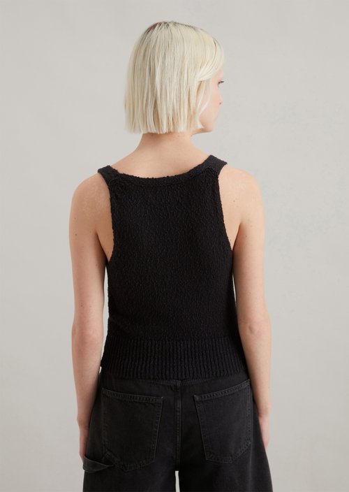Knitted top loose — Black