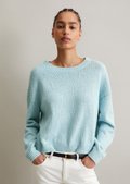 Slub Knit Sweater Auralee Wool Mix Colour Slub Yarn Knit Sweater