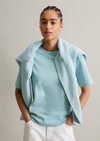 Marc O'Polo T-shirt regular, Dames, blauw, S, 100% Katoen