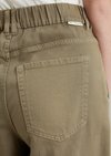 Barrel pants cropped made from organic cotton lyocell