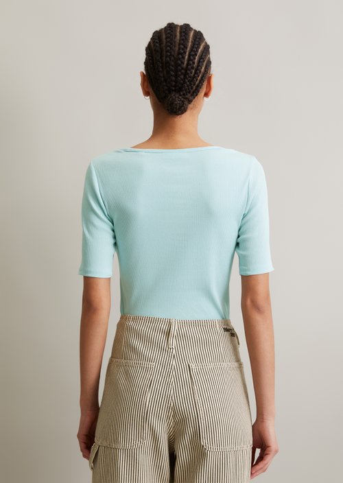 T-shirt slim — Blue Fog