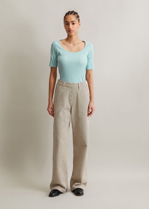 T-shirt slim — Blue Fog